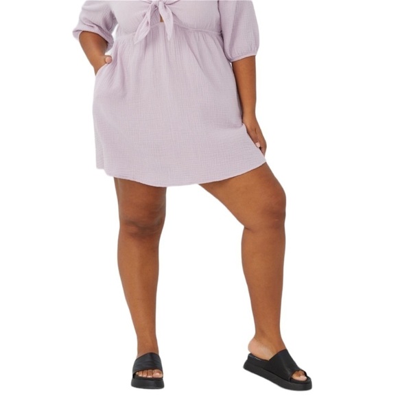 Cotton On Lilac Knot Front Dress - Picture 4 of 6